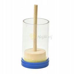 Stūmoklinis įtaisas, skirtas bičių motinėlėms žymėti kempine