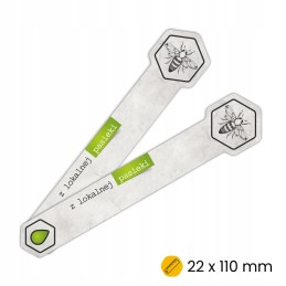 Banderolės medaus stiklainiams, 100 vnt.