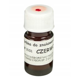 Raudoni dažai bičių motinėlėms žymėti.