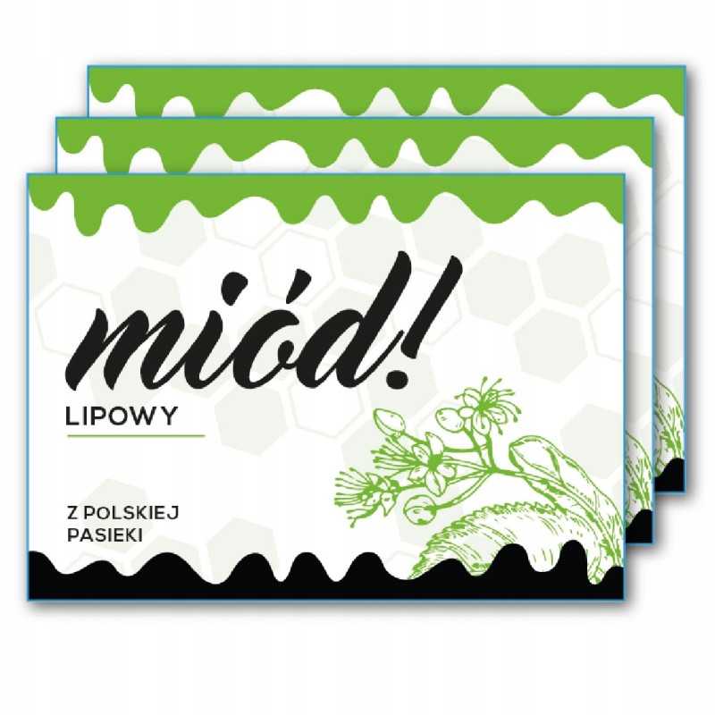 Aukščiausios kokybės liepų medaus lipdukai, 6 vnt., atsparūs vandeniui