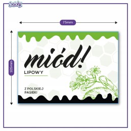 Aukščiausios kokybės liepų medaus lipdukai, 6 vnt., atsparūs vandeniui