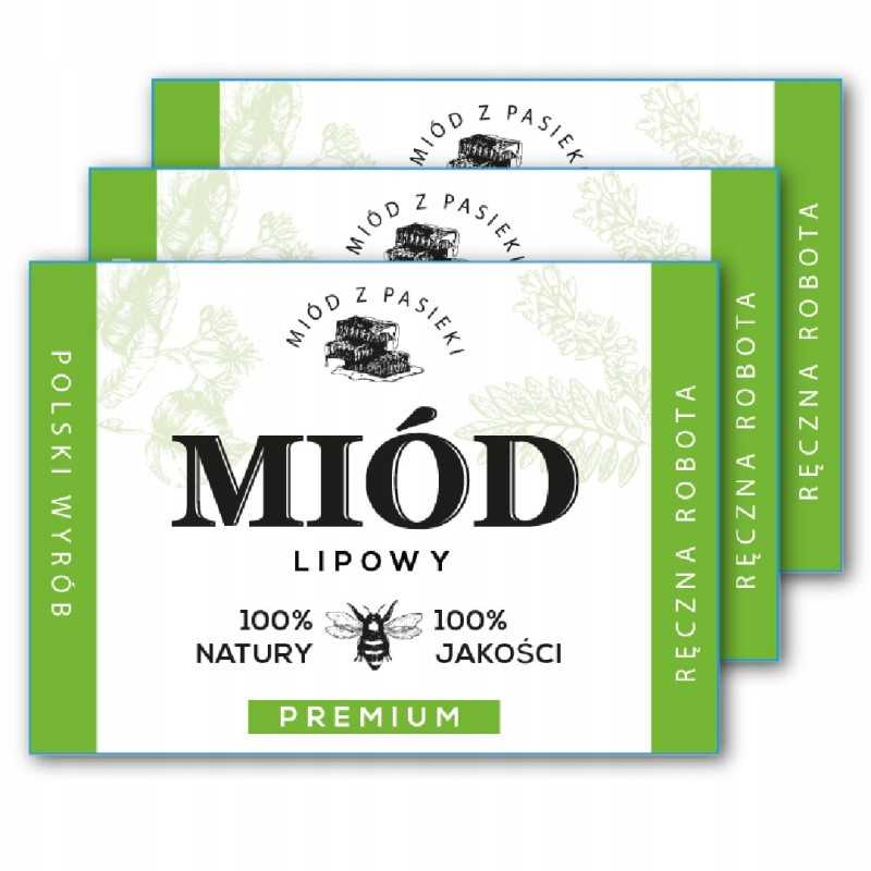 Aukščiausios kokybės liepų medaus lipdukai, 6 vnt., atsparūs vandeniui