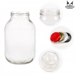 Stiklinis indas 2 l 2000 ml