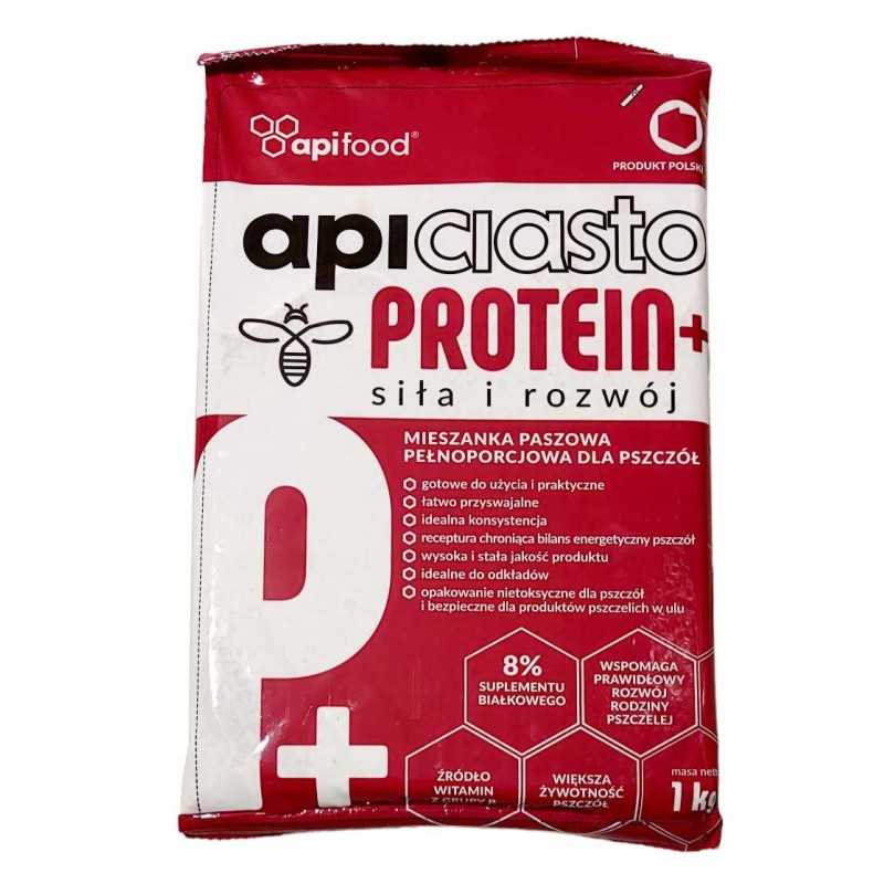 Baltyminė tešla + baltyminis maistas bitėms.