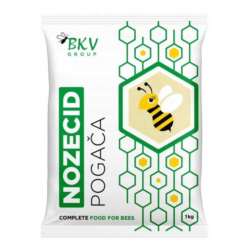 Maistas bitėms su nozevit - 1kg - bkv nozecid - naujas!