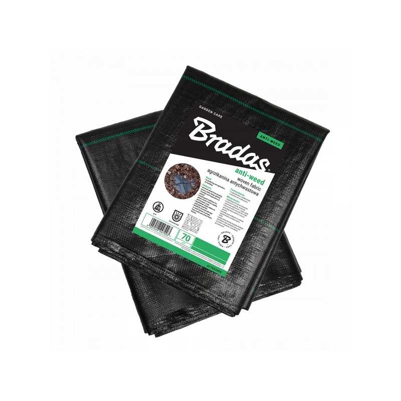 Agrotekstilė bradas juoda 1,6 x 5 m 70 g/m²