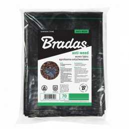 Agrotekstilė bradas juoda 1,6 x 5 m 70 g/m²