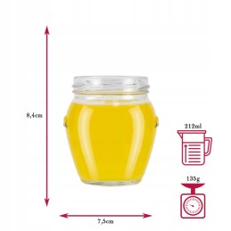 5x amforos stiklainiai 212 ml