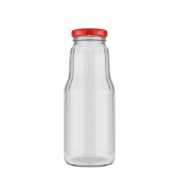 5x vaisiais dekoruotas buteliukas 300 ml + dangtelis