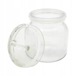 Stiklainis, stiklinis indas su dangteliu, 550ml