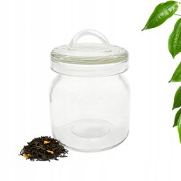 Stiklainis, stiklinis indas su dangteliu, 550ml