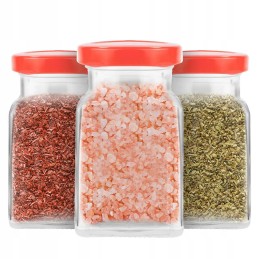 5x kvadratinis stiklinis indelis 150ml