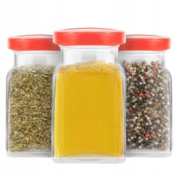 5x kvadratinis stiklinis indelis 150ml