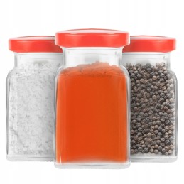 5x kvadratinis stiklinis indelis 150ml