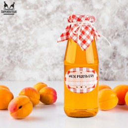 10x etiketės su dangteliais stiklainiams, buteliams, tinktūroms, sultims, konservams + virvelė