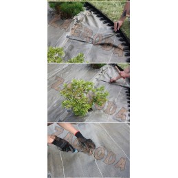 Stipri juoda agrotekstilė 100g/m2 1,1m/m piktžolėms