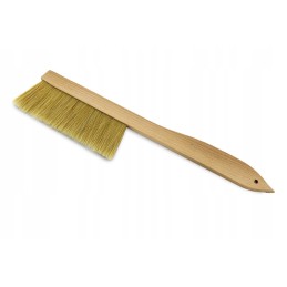 Bitininkystės šluota iš natūralių šerių, tvirta medinė rankena, šluota