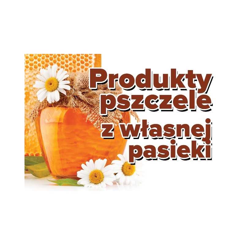 Siūlome reklaminę lentą 'bičių produktai iš nuosavo bityno' - labai geras produktas - pažymėkite savo bityną ir parduokite medų!