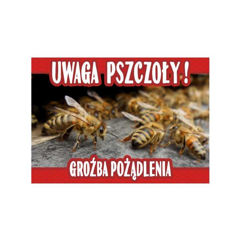 Siūlome įspėjimo lentą 'Saugokitės bičių, gresia įgėlimas' - labai geras produktas - saugokite savo bityną!!!