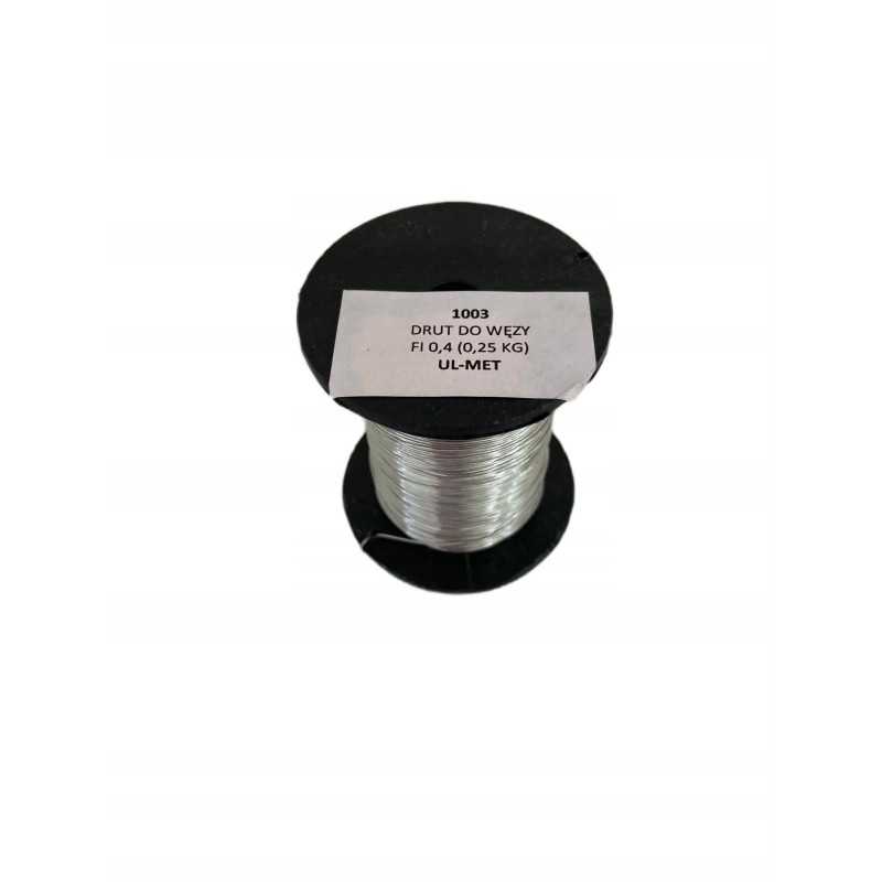 Cinkuota žarnos viela, skersmuo 0,4 mm (0,25 kg), gamintojas