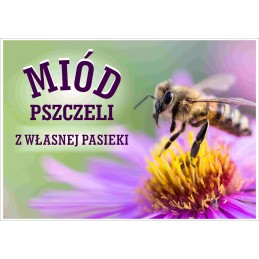 Siūlome reklaminę lentą 'bičių medus iš nuosavo bityno' - labai geras produktas - pažymėkite savo bityną ir parduokite medų!!!