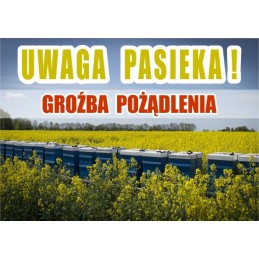 Siūlome įspėjimo lentą 'Saugokitės bityno, rizikuojate būti įgėlimui' - labai geras produktas - saugokite savo bityną!!!