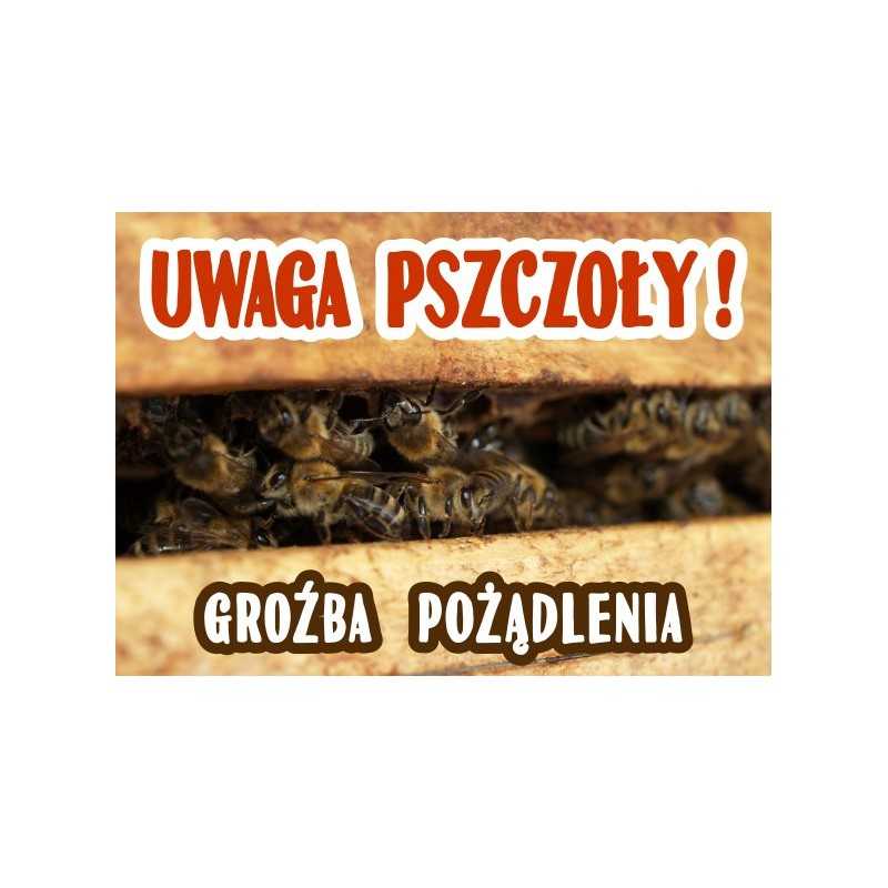 Siūlome įspėjimo lentą 'Saugokitės bičių, gresia įgėlimas' - labai geras produktas - saugokite savo bityną!!!