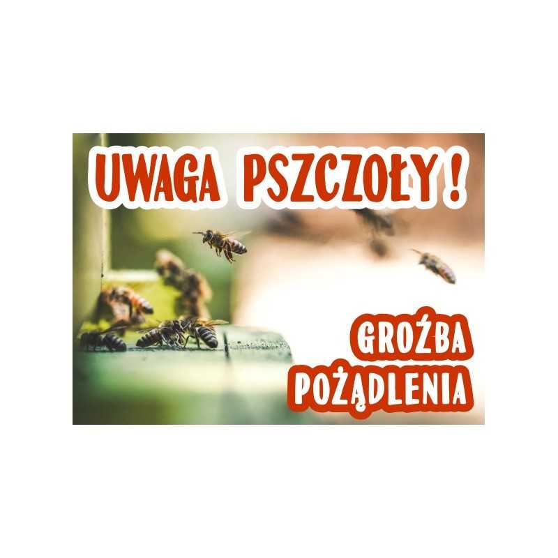 Siūlome įspėjimo lentą 'Saugokitės bičių, gresia įgėlimas' - labai geras produktas - saugokite savo bityną!!!