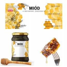 Nektaro ir lipčiaus medaus etiketės