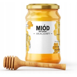 Akacijų medaus etiketės