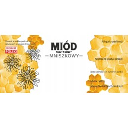 Kiaulpienių medaus etiketės