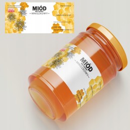 Kiaulpienių medaus etiketės