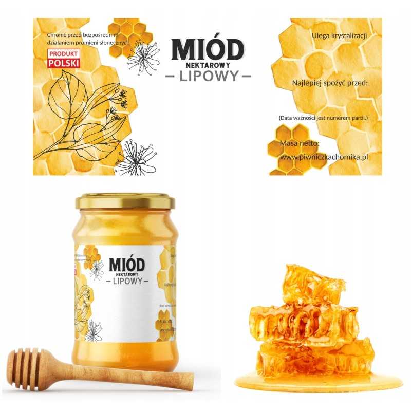 Liepų medaus etiketės