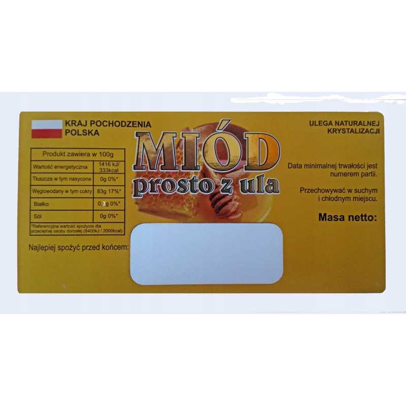 Lipnios etiketės medui, dydis 120 x 60 mm