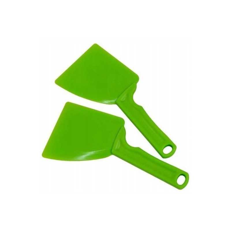 Lanksti plastikinė mentelė medui ištraukti ir medaus ištraukimo aparatui valyti