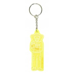Citrininis bitininko silikoninis raktų pakabukas