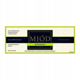 Etiketė rapsų medui em104 – maža