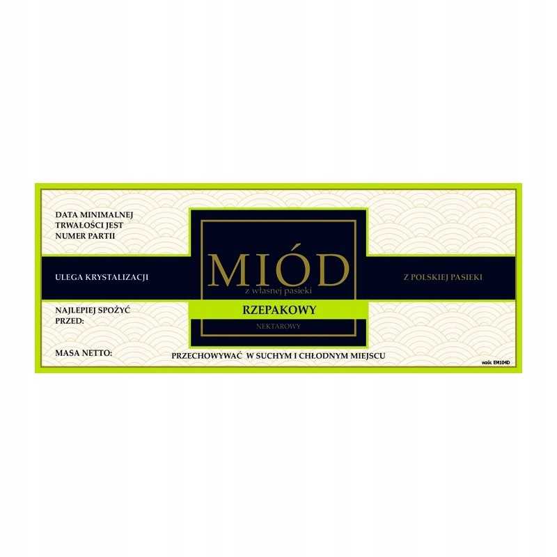 Etiketė rapsų medui em104 – maža