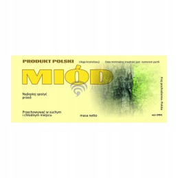 Universali medaus etiketė em041 - maža