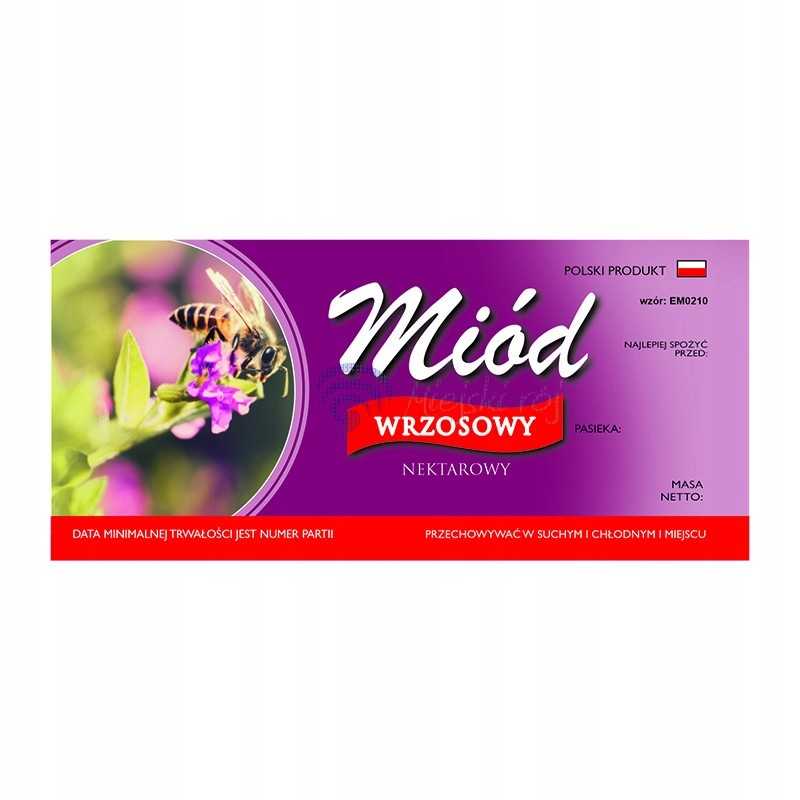 Etiketė viržių medui em0210 - maža