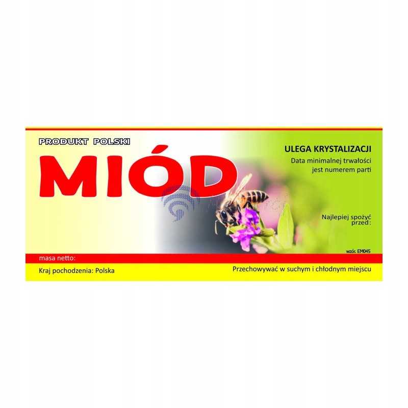 Universali medaus etiketė em045 – maža