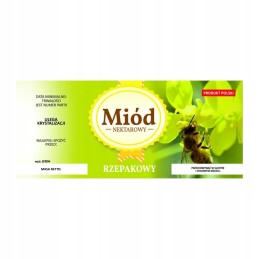 Etiketė rapsų medui em094 - mažas