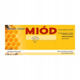 Universali medaus etiketė em043 - maža