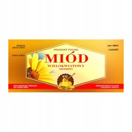 Daugiažiedžių medaus em031 etiketė – maža