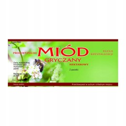 Grikių medaus etiketė em012 - maža