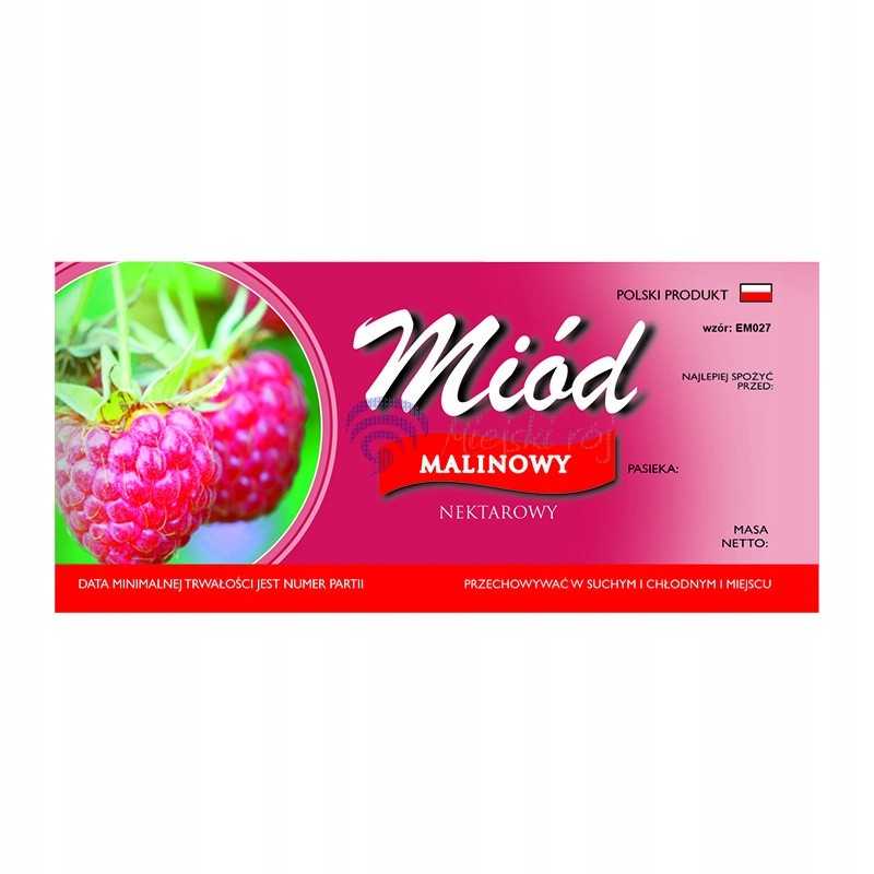 Aviečių medaus etiketė em027 - maža