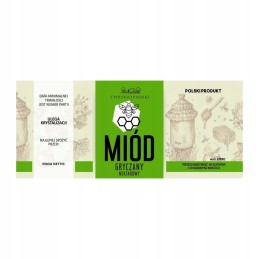 Grikių medaus etiketė em082 - maža