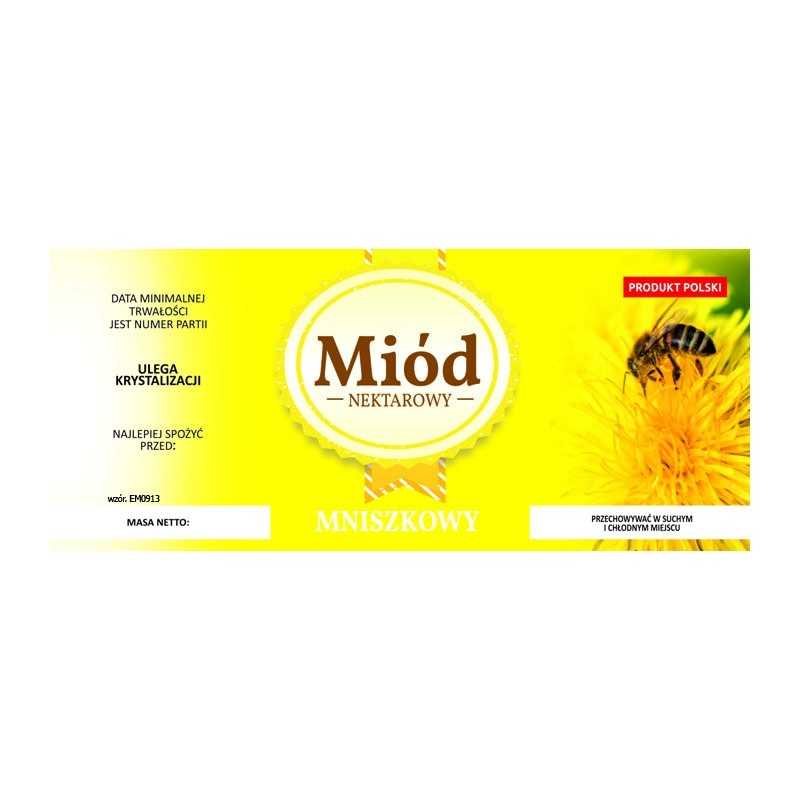 Etiketė kiaulpienių medui em0913d – didelė