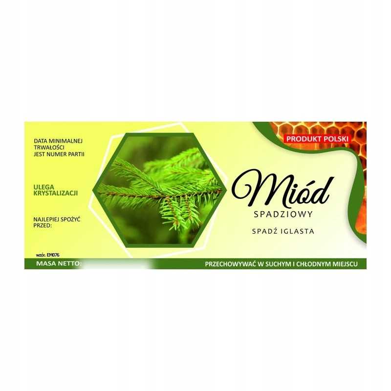 Lipčiaus medaus etiketė em076 - maža