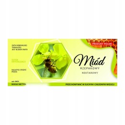 Etiketė rapsų medui em074 - mažas